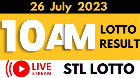 stl result 10am|STL Result Today, PCSO Lotto Results at 10:30AM, 3PM, 7PM, .